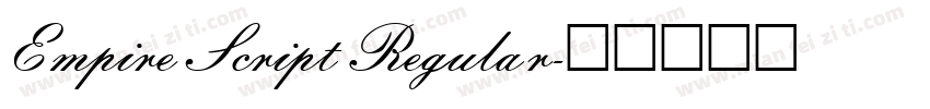 Empire Script Regular字体转换